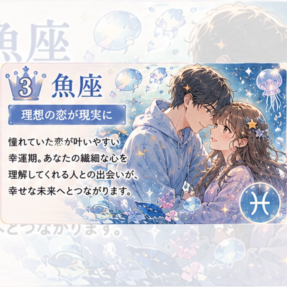 魚座｜理想の恋が現実に