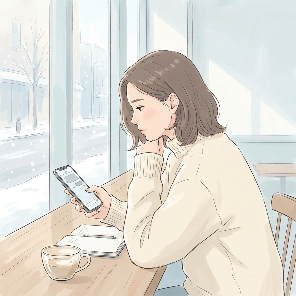 A phone showing a thoughtful message met with just an emoji reply, capturing the feeling of being acknowledged but not truly engaged.