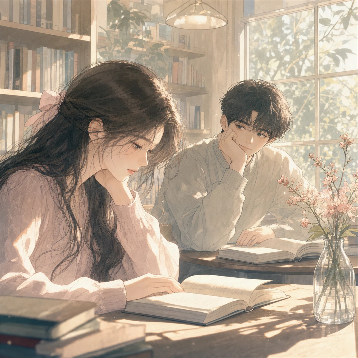 2. 偷看妳的時候，眼神藏不住在意