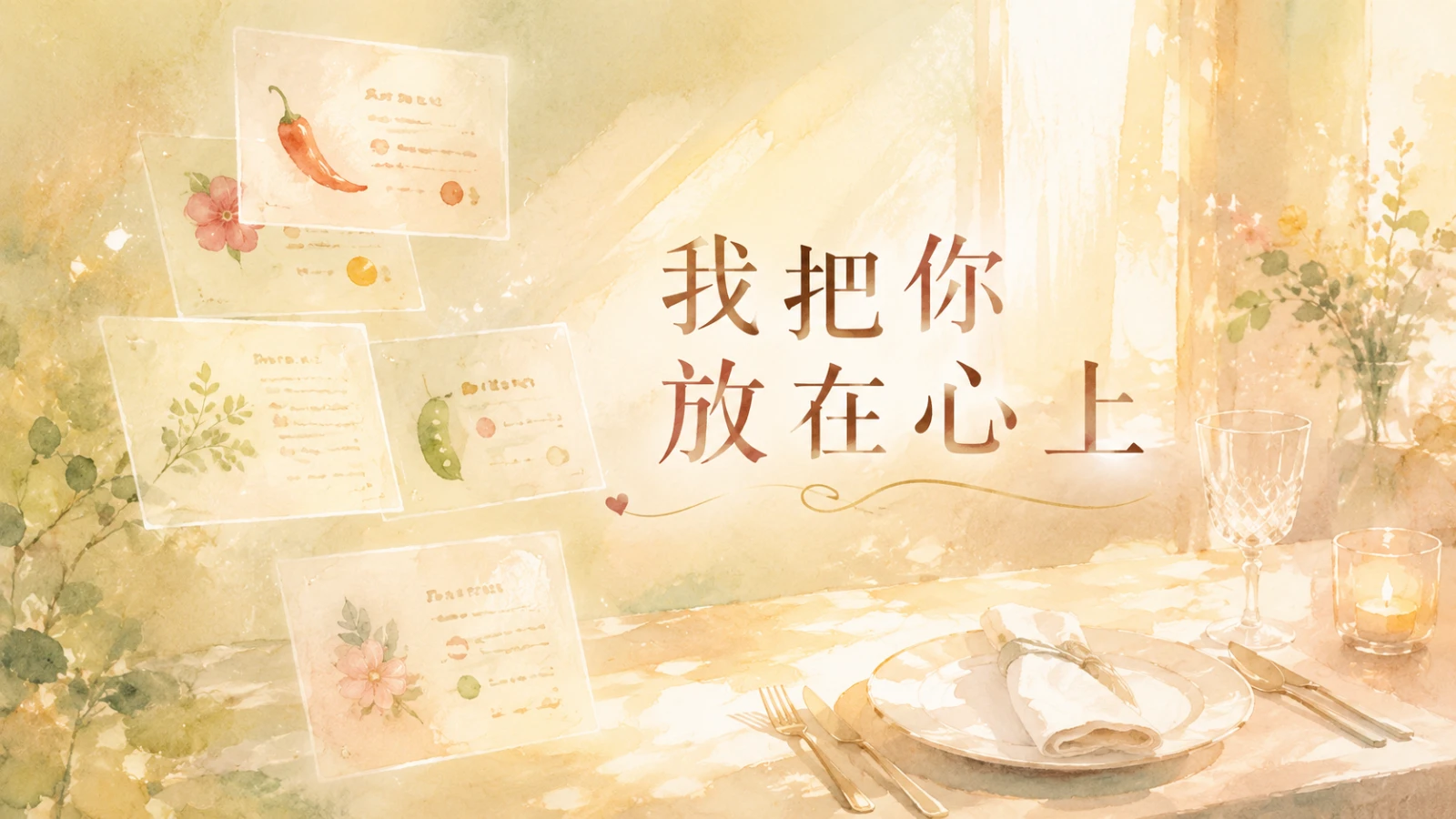 願意為你煮飯的人，其實在告訴你一件事：用食物表達愛的4種方式