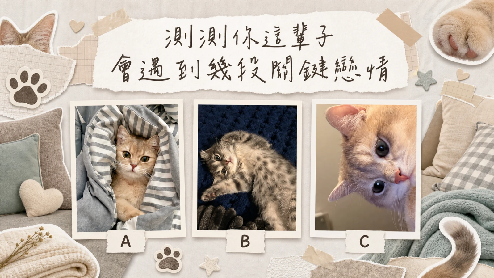 測測你這輩子會遇到幾段關鍵戀情?解析你的關係課題