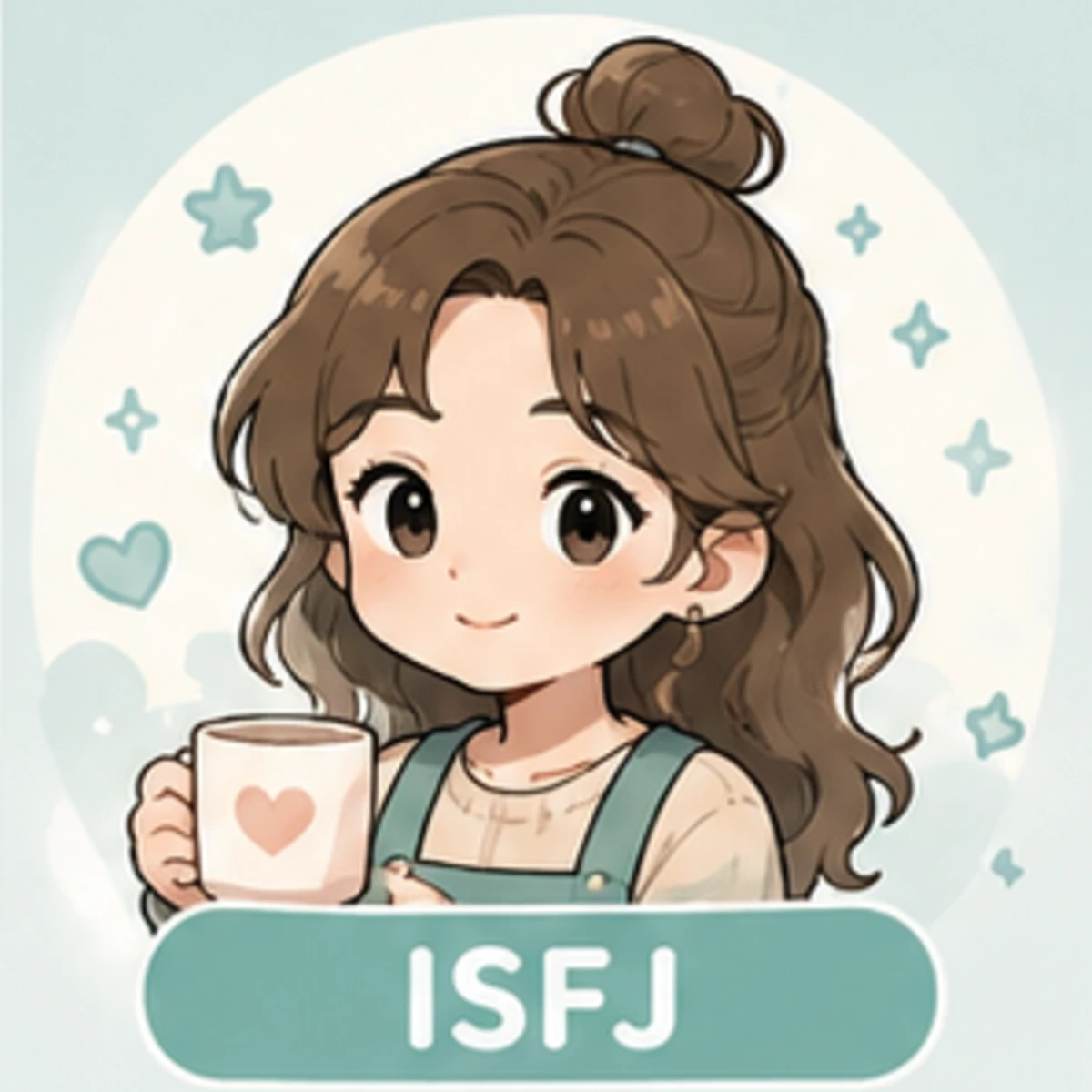 ISFJ細心聆聽伴侶分享心事，表情溫暖貼心。