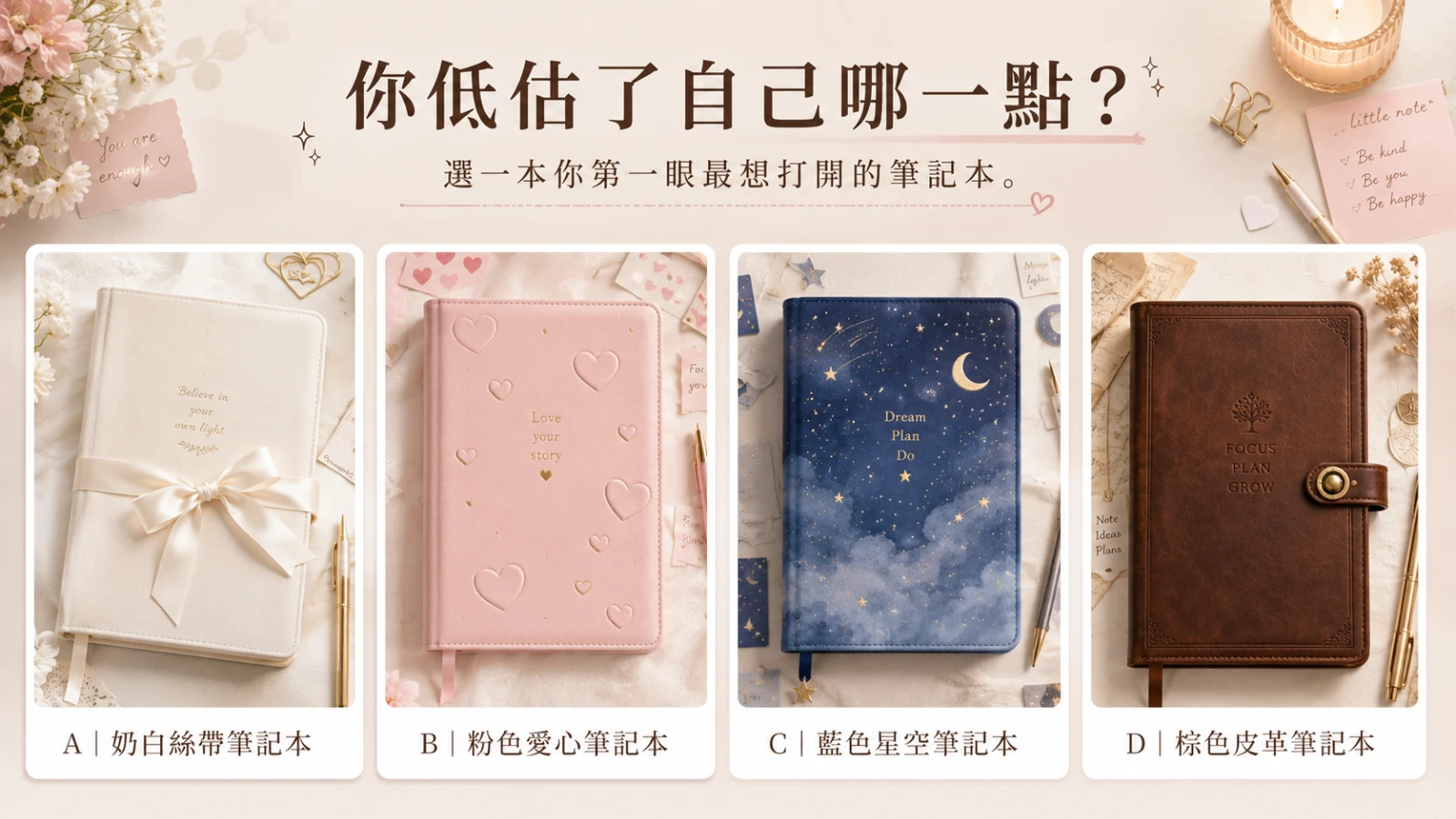 測測你低估了自己哪一點？從細膩到被愛，認出你沒看見的強大