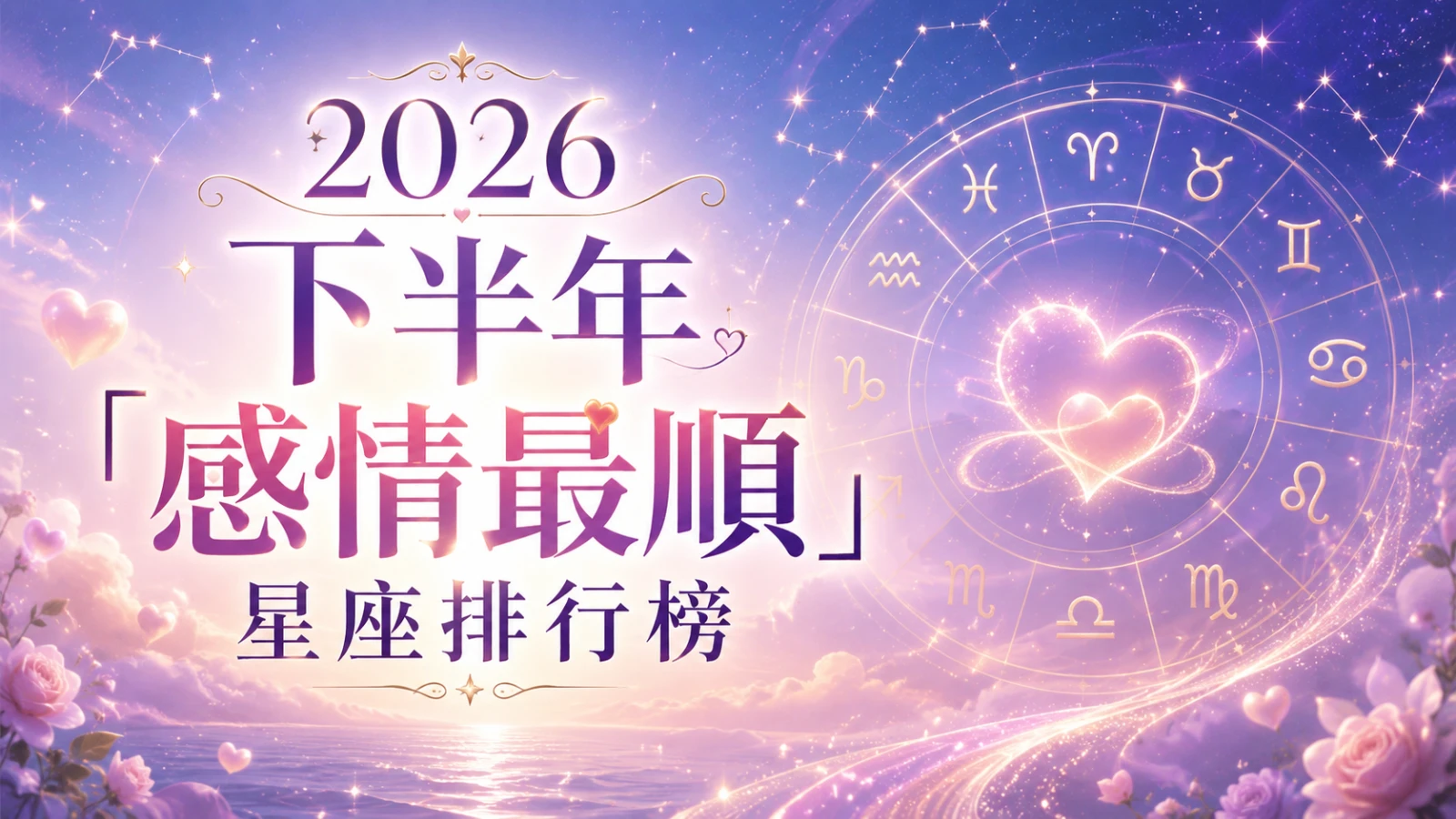 2026 下半年「感情最順」星座排行榜