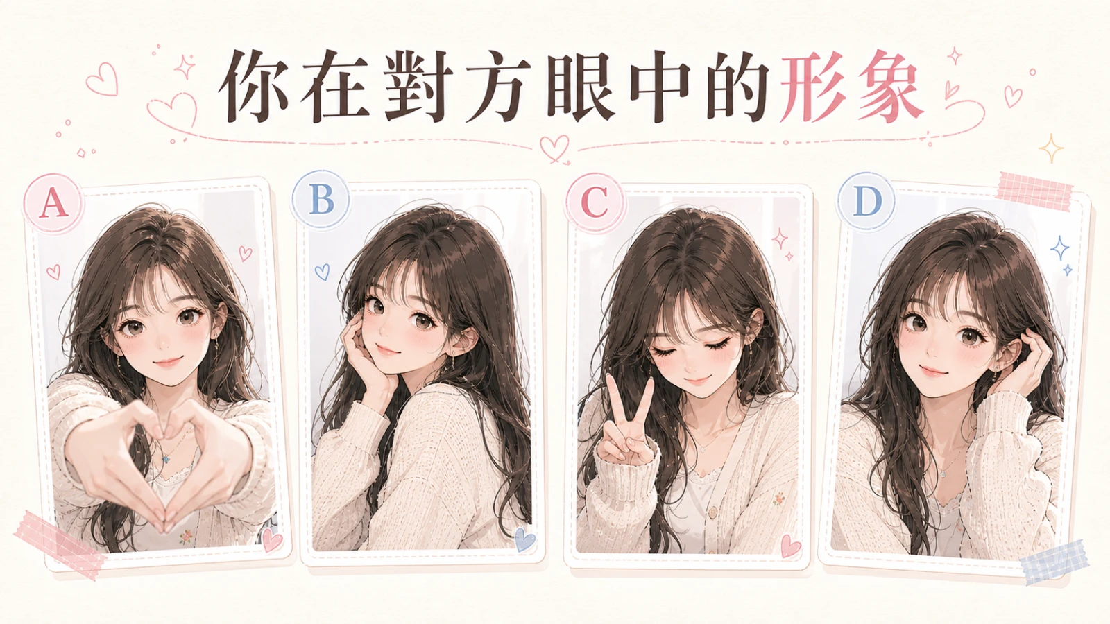 你在對方眼中的形象｜超準心理測驗：從拍貼直覺看出你的獨特吸引力