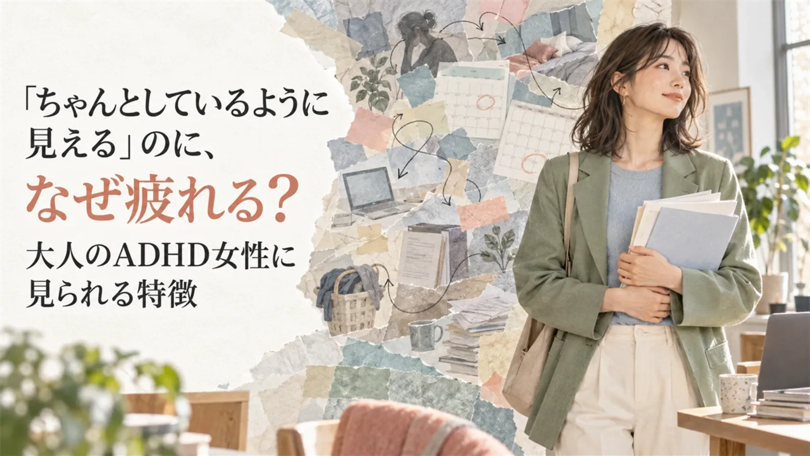 「ちゃんとしているように見える」のに、なぜ疲れる？大人のADHD女性に見られる特徴