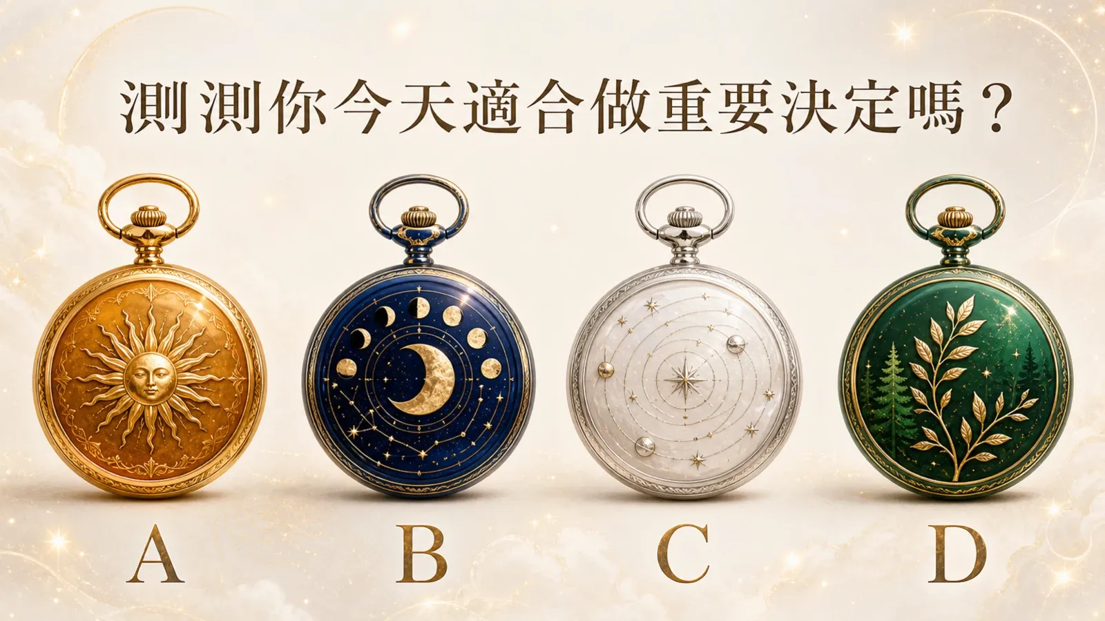 測測你今天適合做重要決定嗎?