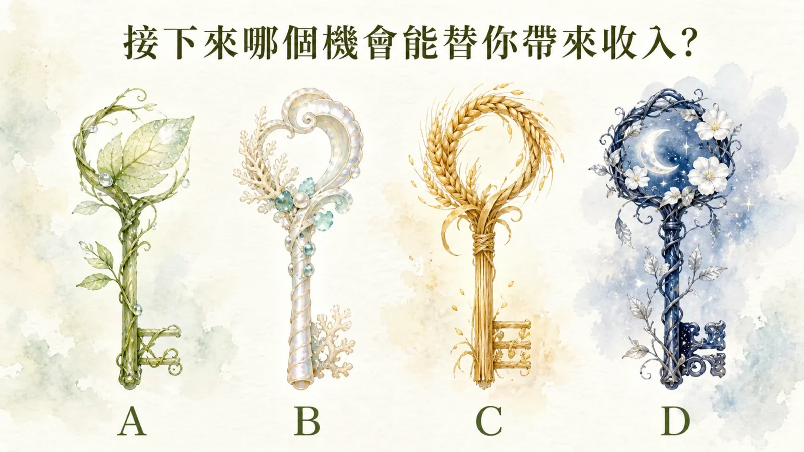 接下來哪個機會能替你帶來收入?