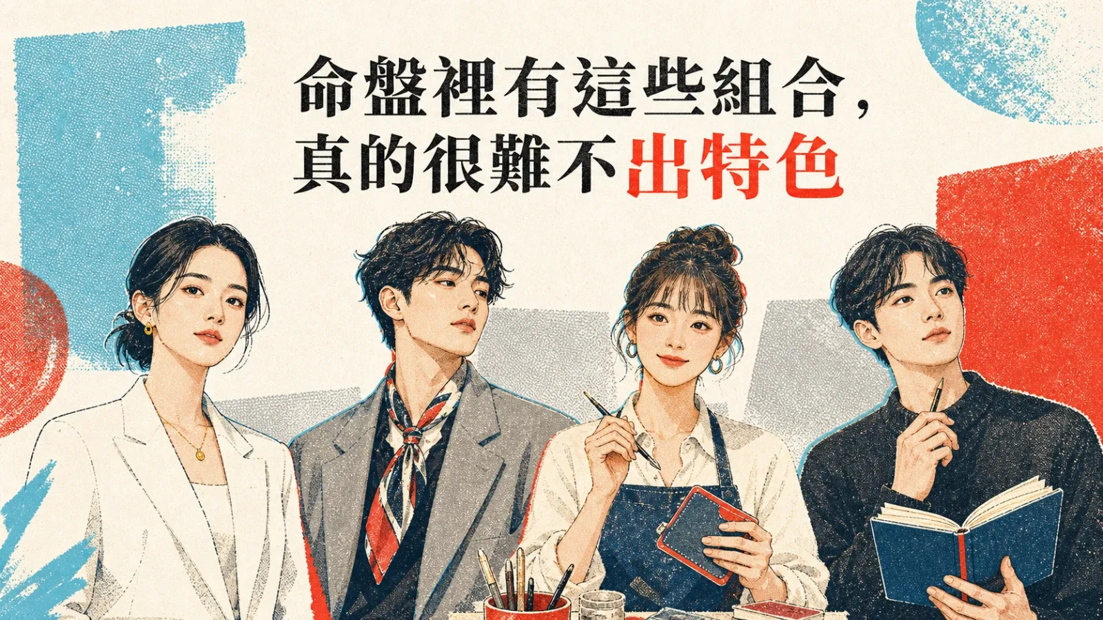 命盤裡有這些組合，真的很難不出特色