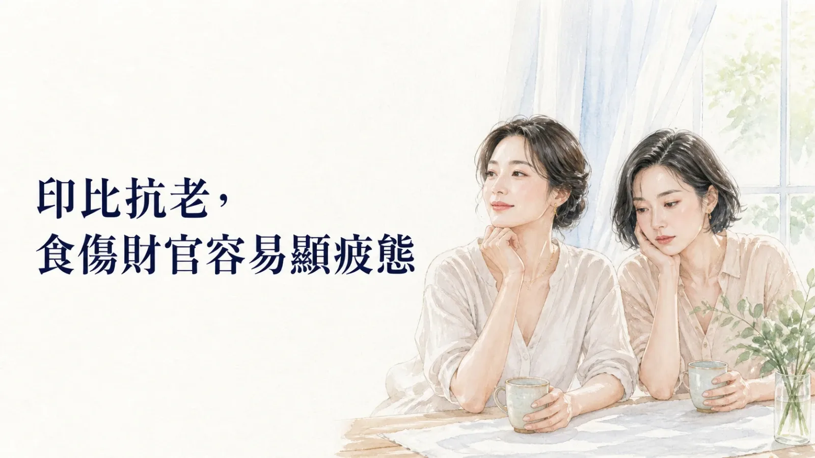 印比抗老，食傷財官容易顯疲態｜八字十神看氣質與少年感