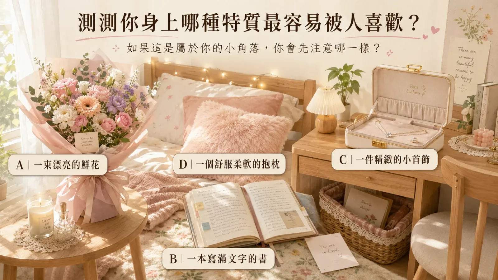 測測你身上哪種特質最容易被人喜歡?
