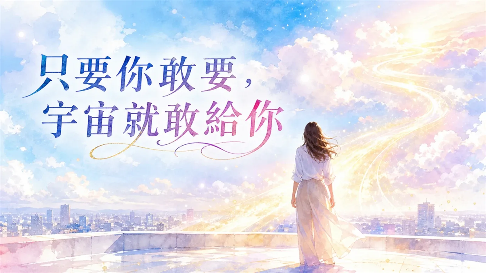 只要你敢要，宇宙就敢給你