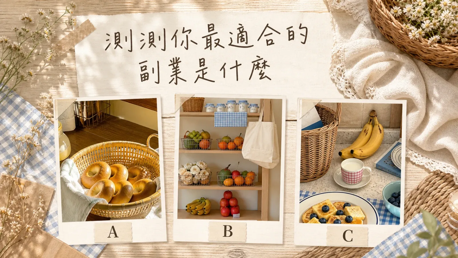測測你最適合的副業是什麼？找到你的變現方式