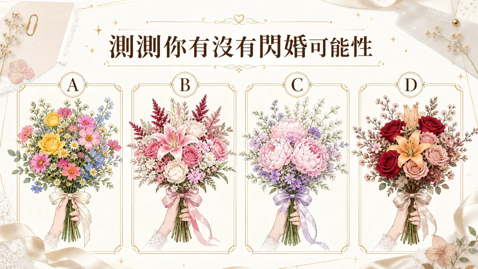 測測你有沒有閃婚可能性？看懂你的戀愛承諾節奏