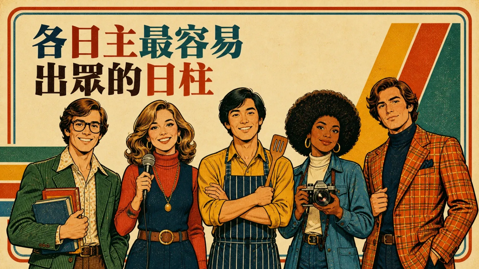 各日主最容易出眾的日柱