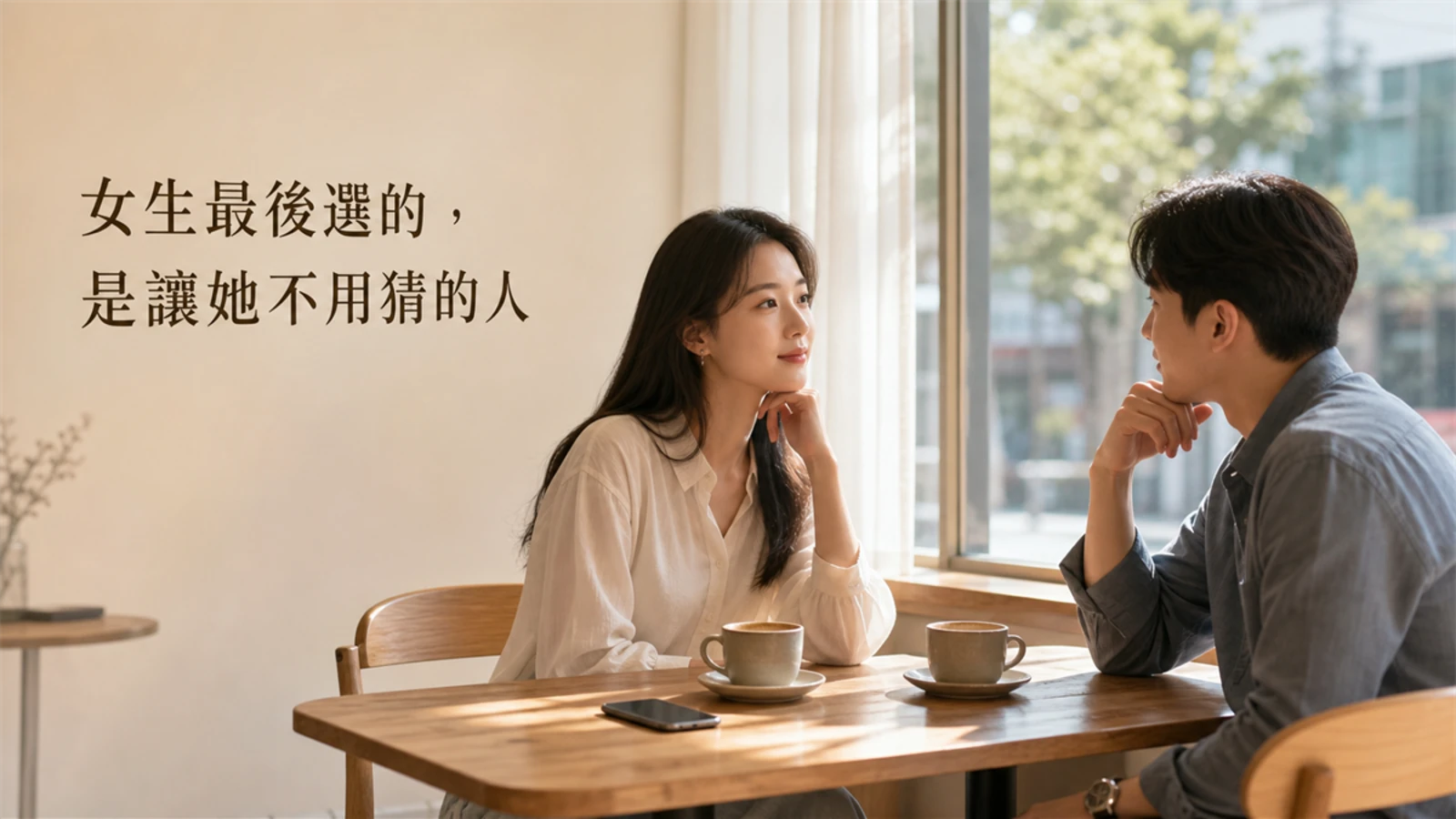 女生最後選的,是讓她不用猜的人