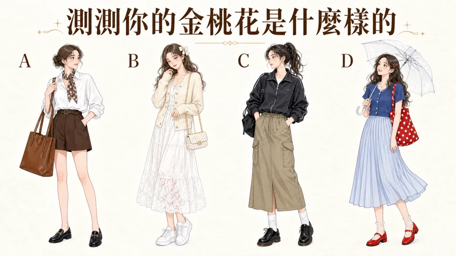 測測你的金桃花是什麼樣子？四種戀愛對象解析