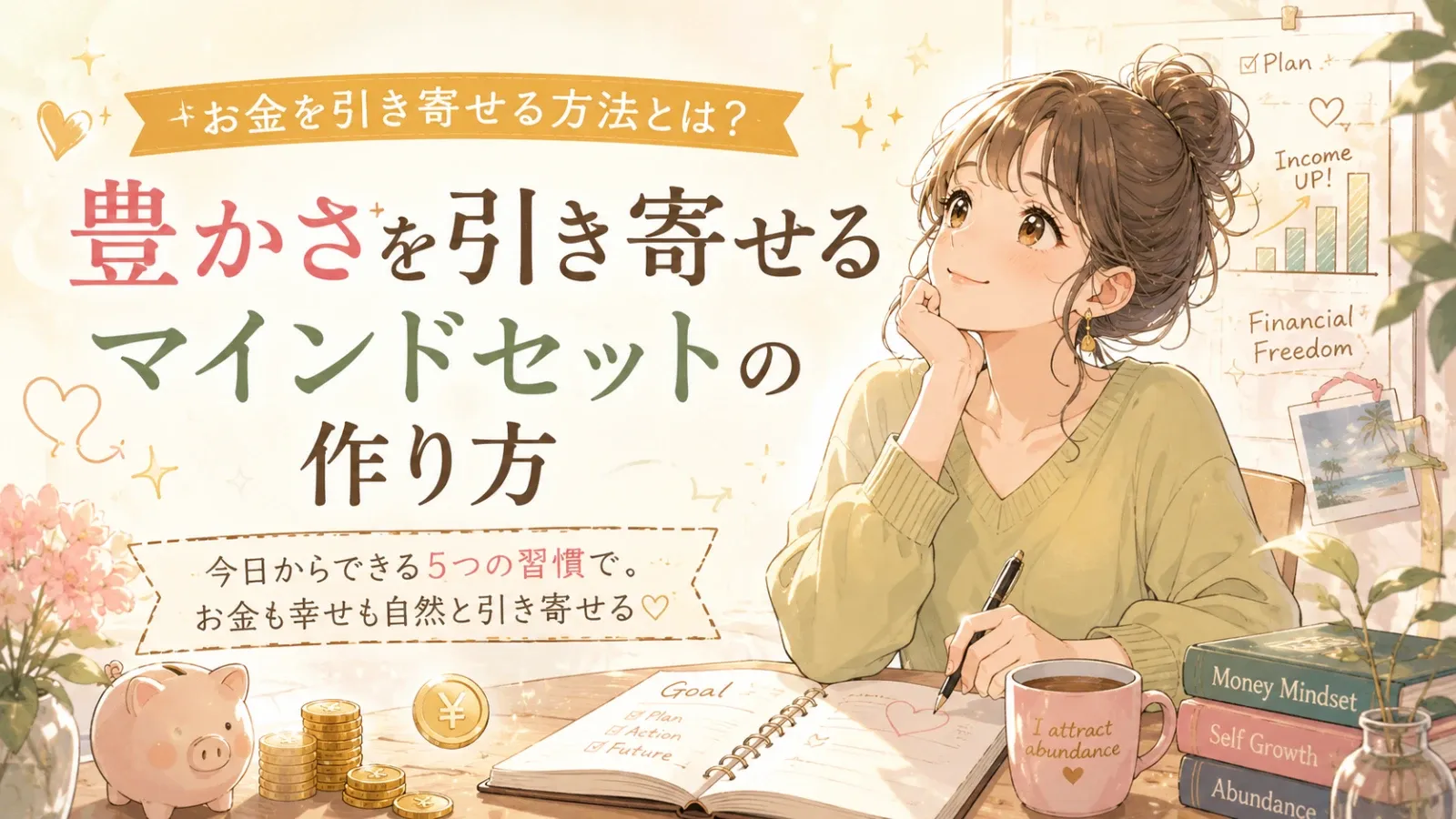 お金を引き寄せる方法とは？豊かさを引き寄せるマインドセットの作り方