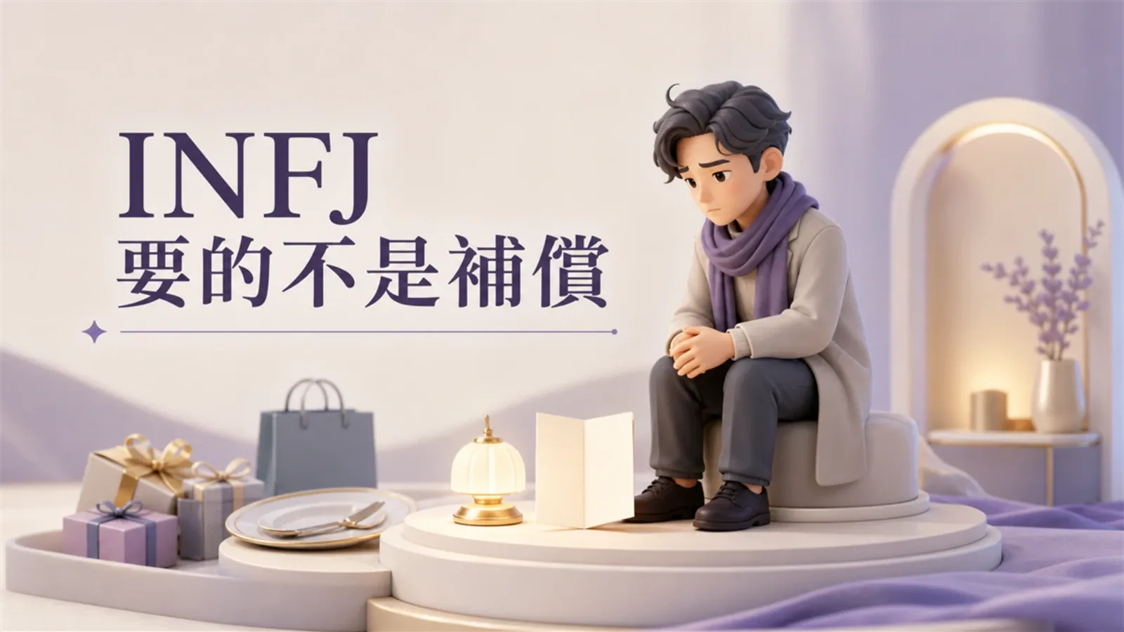 INFJ 很難哄,因為他要的不是補償