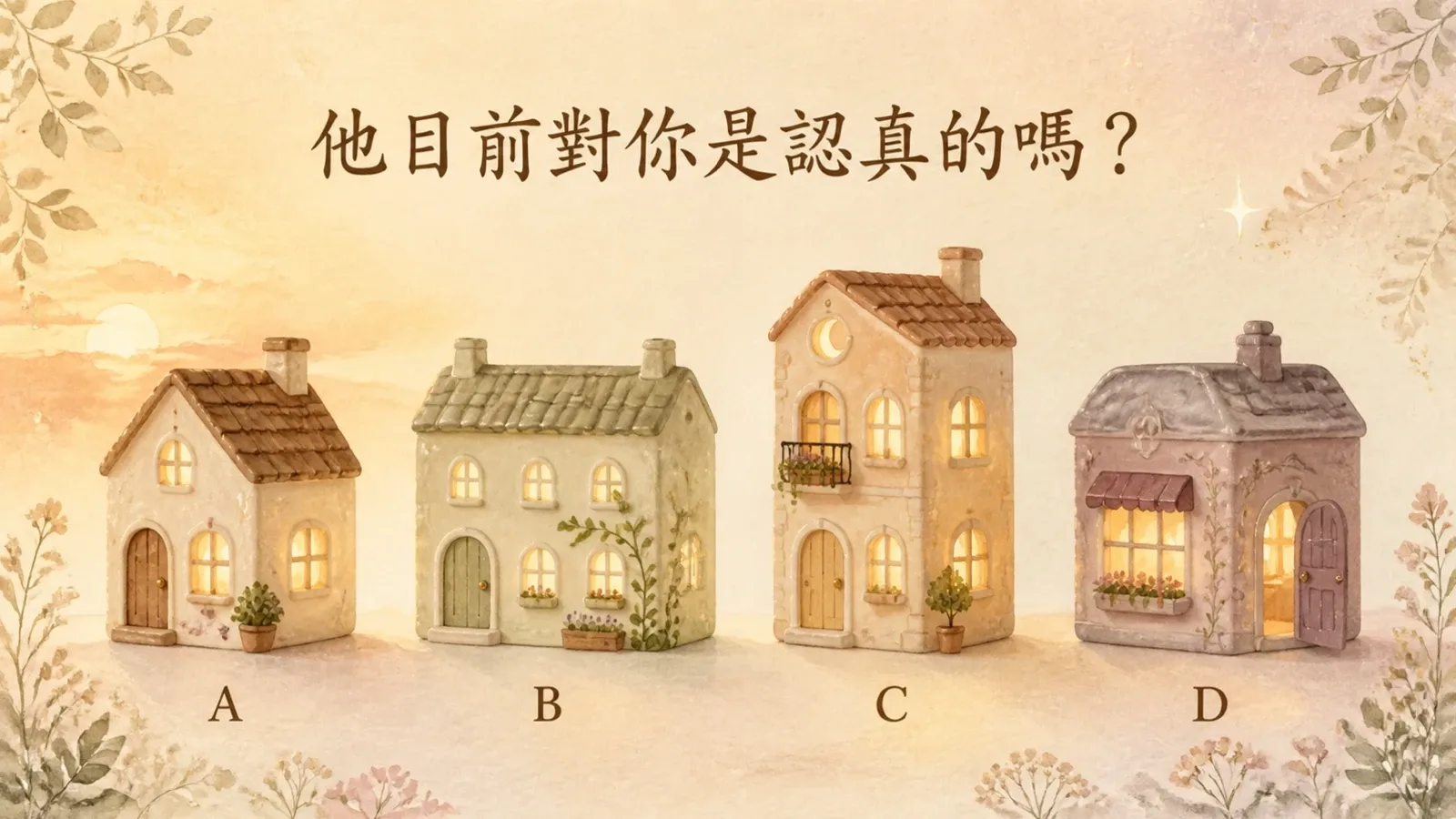 測測他目前對你是認真的嗎?