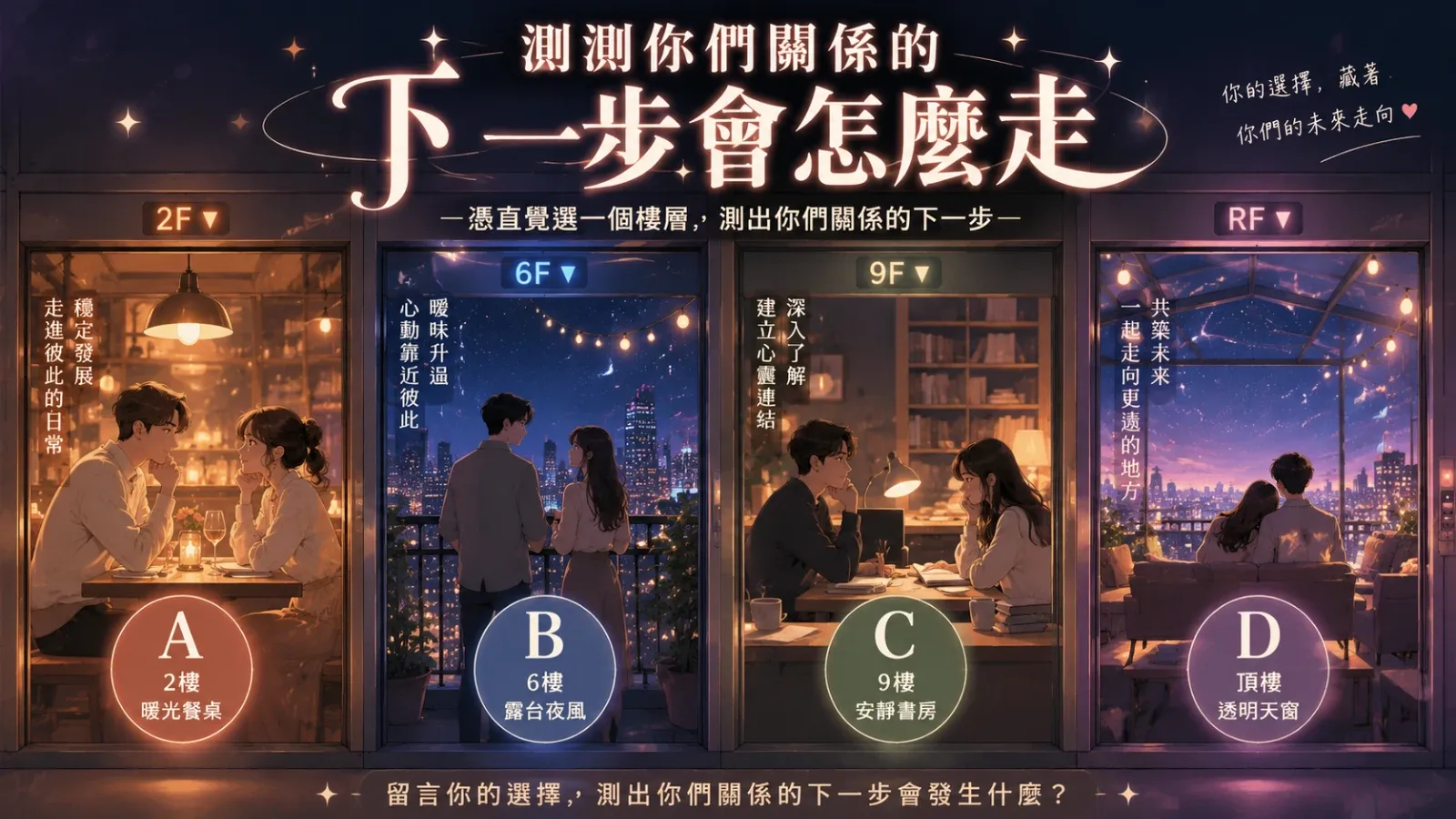 測測你們關係的下一步會怎麼走