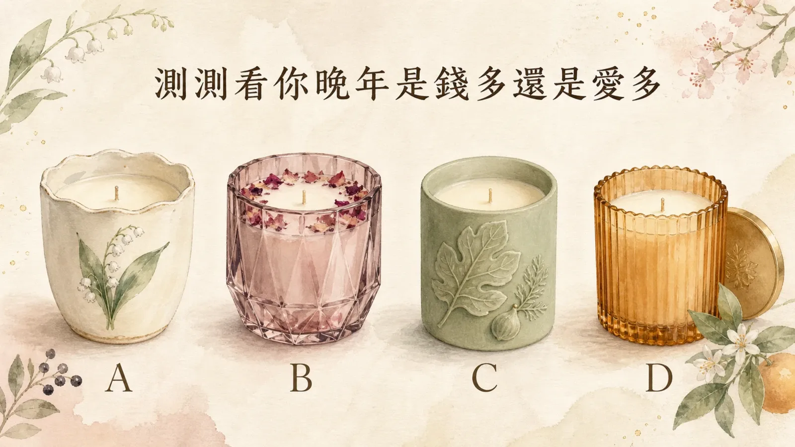 測測看你晚年是錢多還是愛多