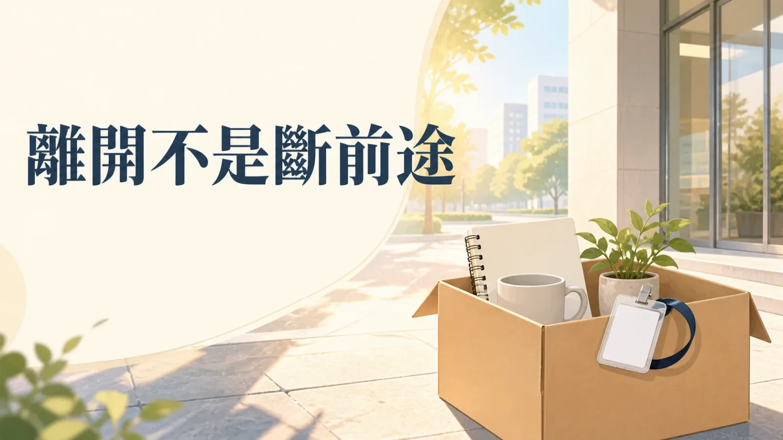 上天讓你離開一份工作，不是在斷你的前途