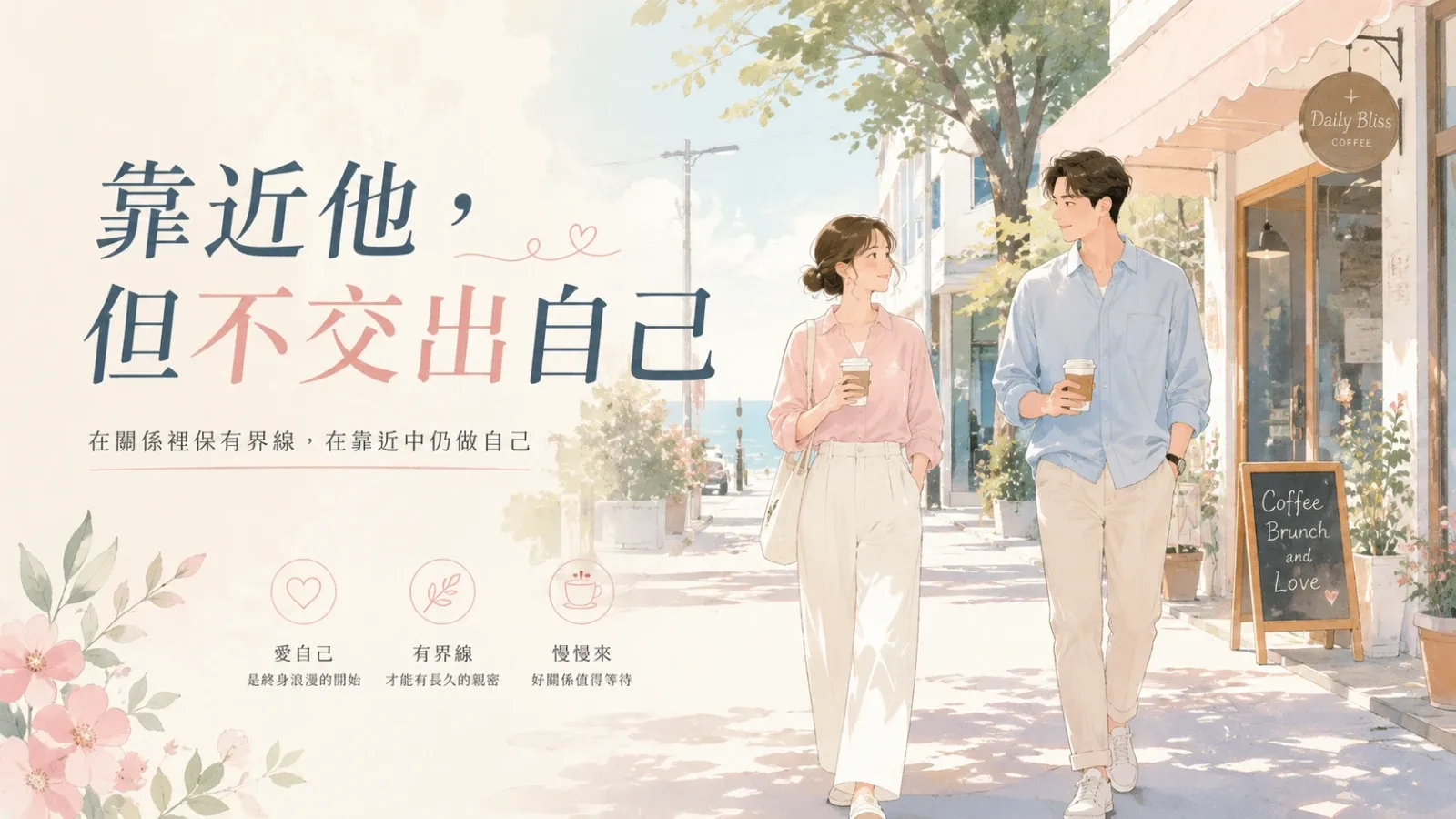 喜歡一個人最好的心態，是靠近他，但不交出自己
