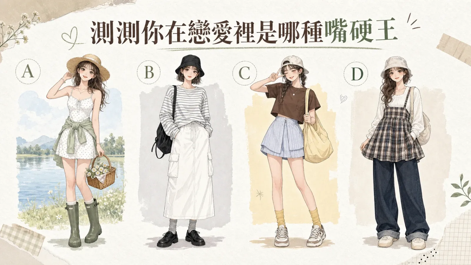 測測你在戀愛裡是哪種嘴硬王？四種傲嬌反應看穿你的真心