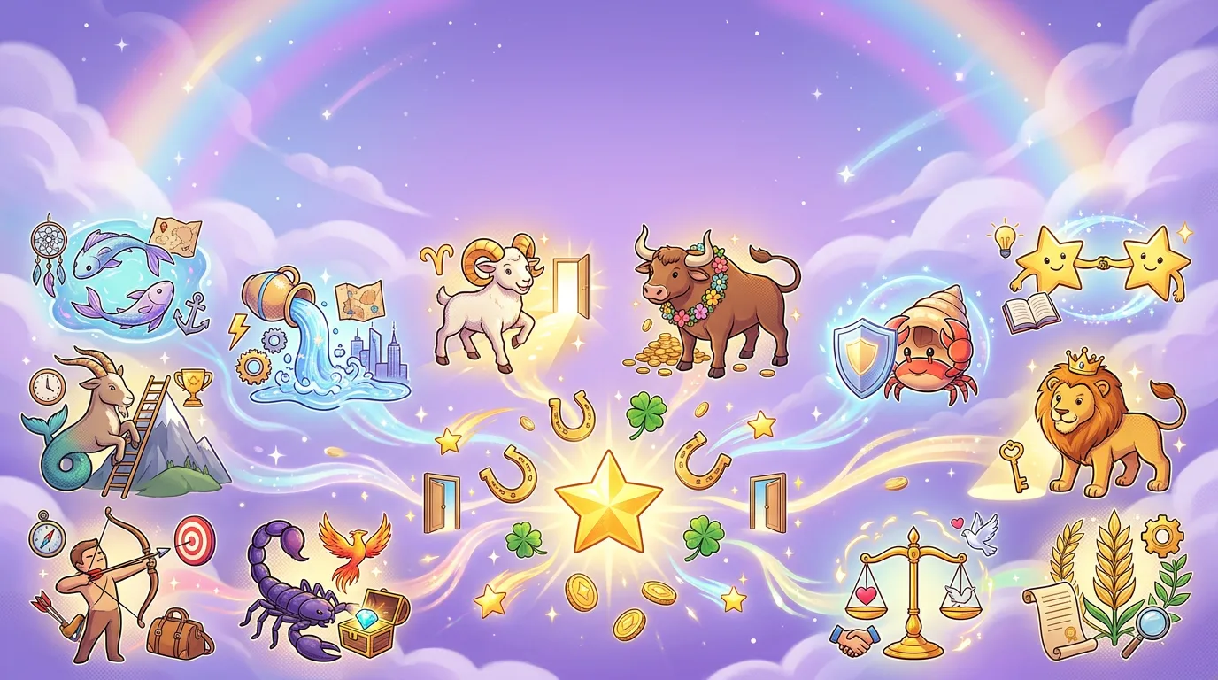 Luckiest Zodiac Signs Ranked From Luckiest to Unluckiest
