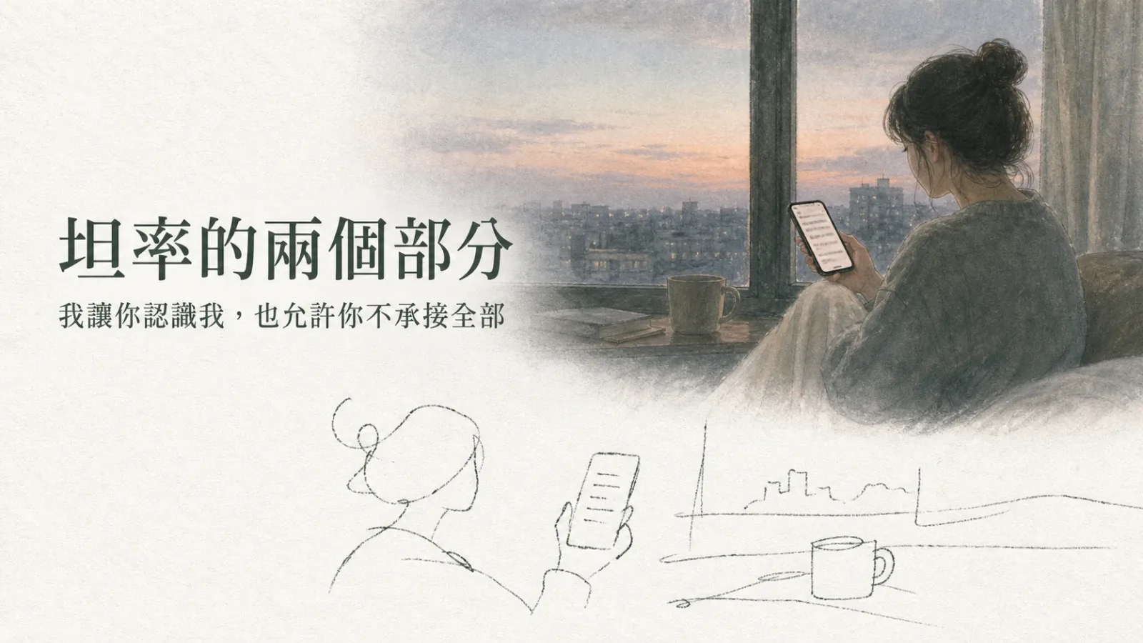 成熟的坦率，不是什麼都敢說