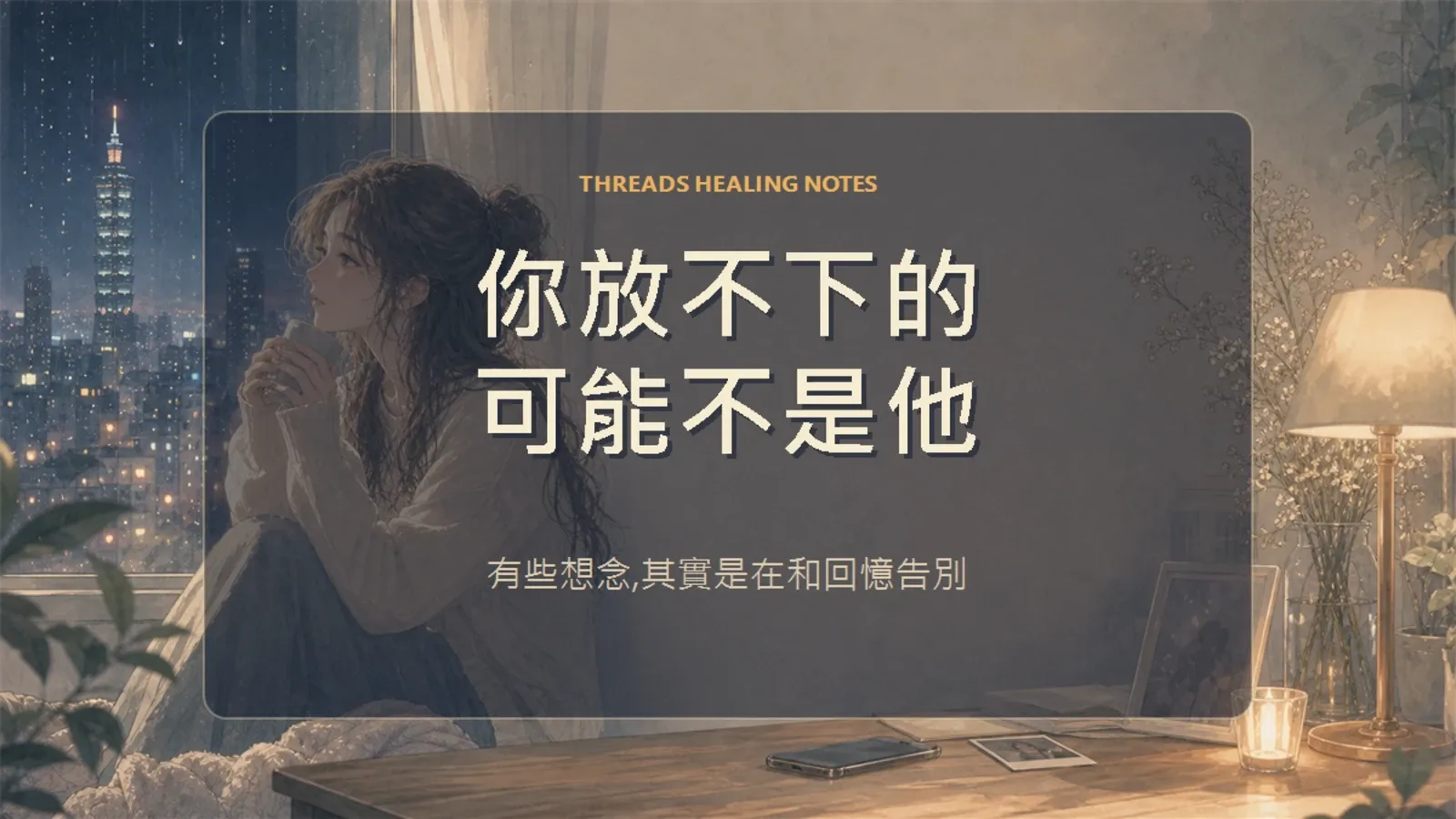 你放不下的，其實是曾經被好好愛過的自己──分手是哀悼消失的版本