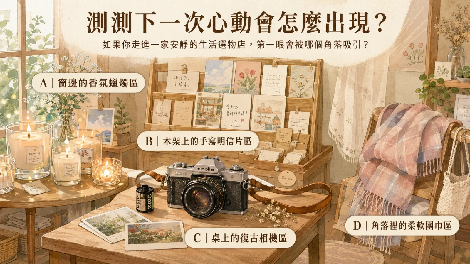 測測下一次心動會怎麼出現？看你會被哪種瞬間打動