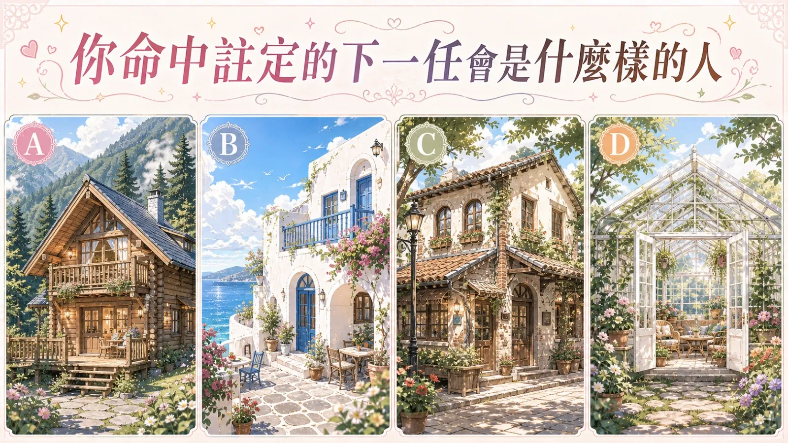 你命中註定的下一任會是什麼樣的人？用你的直覺選出答案