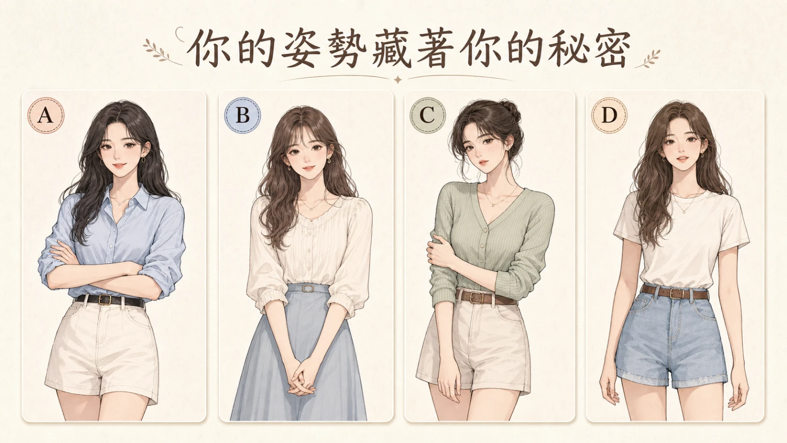 你的姿勢藏著你的秘密｜心理測驗看見關係中的真實自己