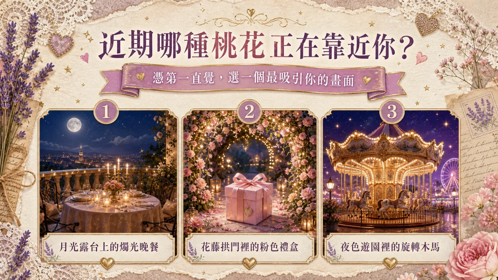近期哪種桃花正在靠近你？