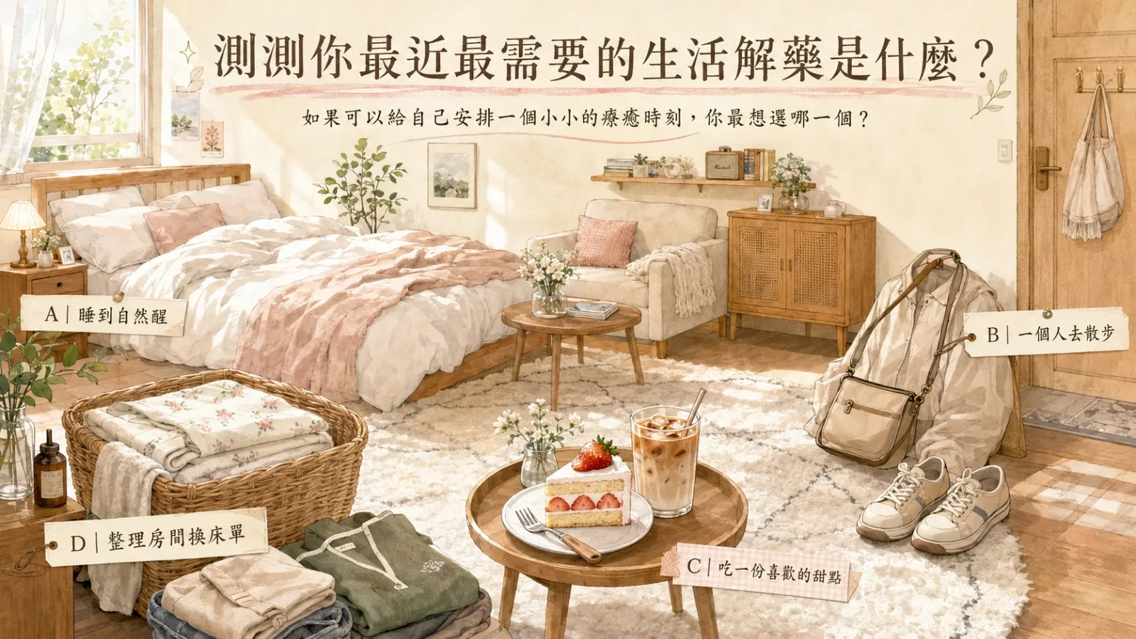 測測你最近最需要的生活解藥是什麼？
