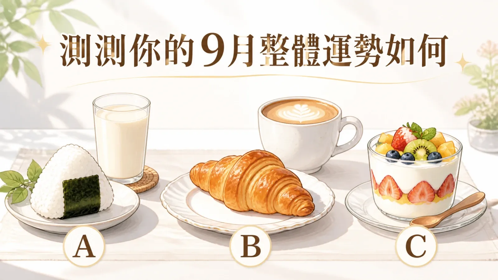 測測你的9月整體運勢如何？三種節奏看工作感情與金錢