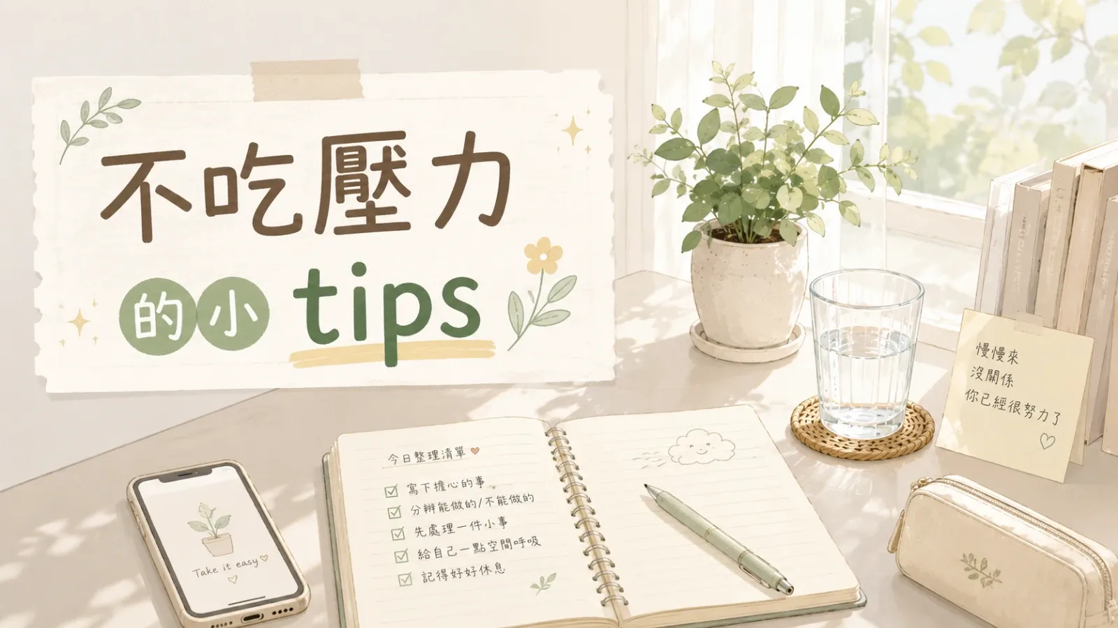 不吃壓力的人，都有自己的回收系統