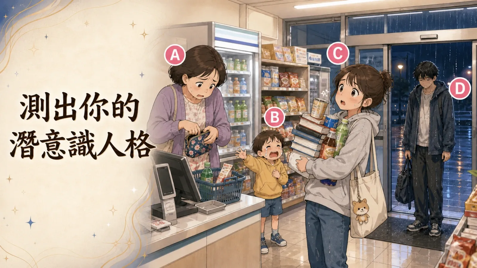 測出你的潛意識人格：你第一眼會注意誰？