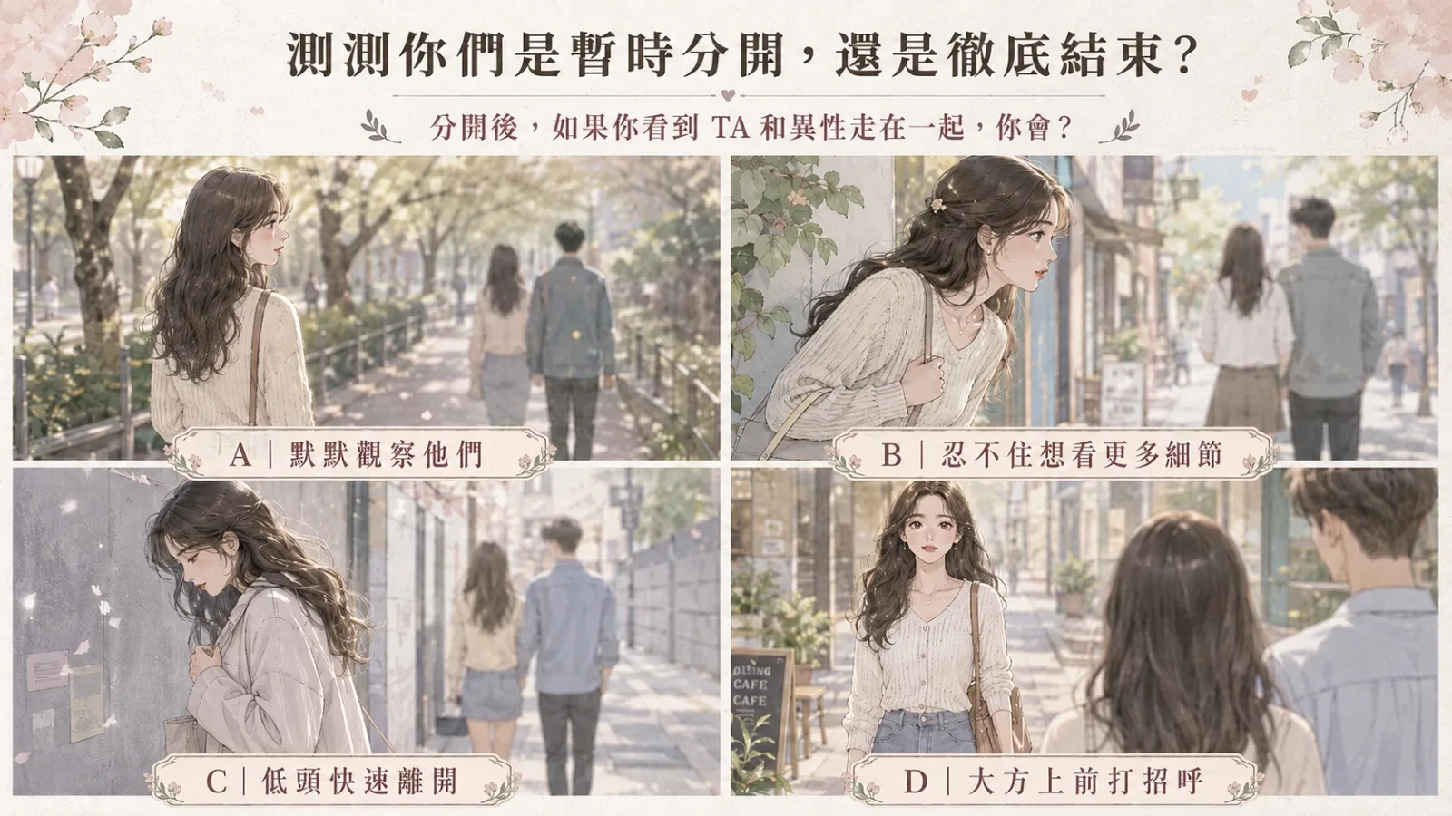 測測你們是暫時分開,還是徹底結束?