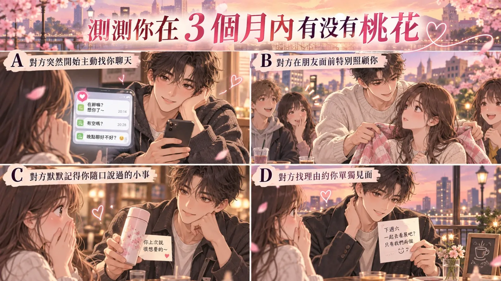 測測他是否壓抑對你的好感|從相處細節看見未說出口的心意