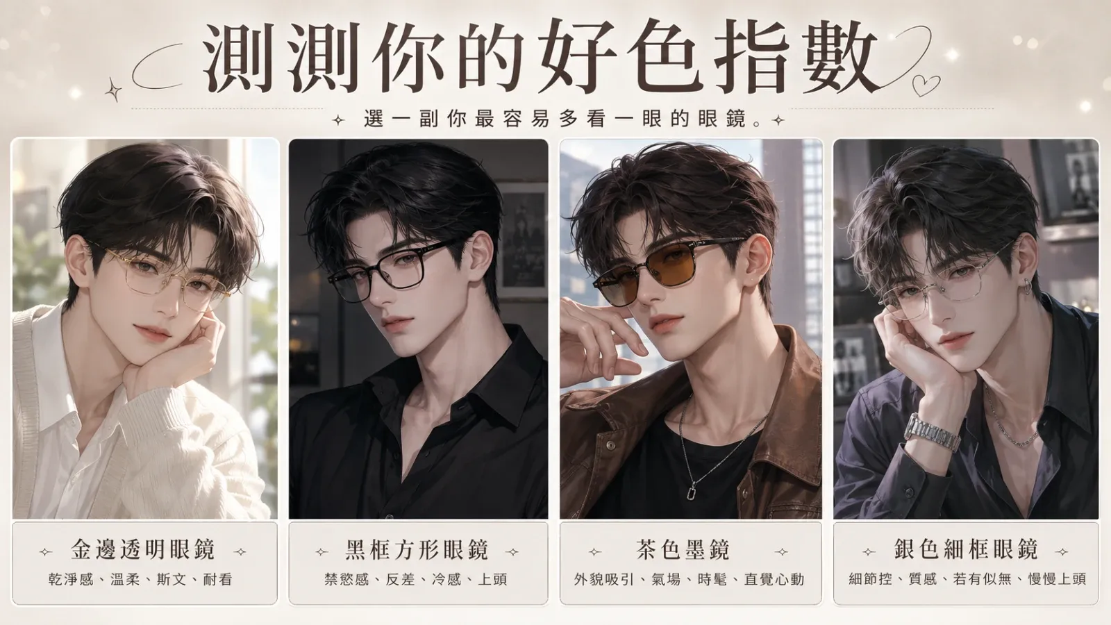 測測你的好色指數｜你是哪種心動類型？