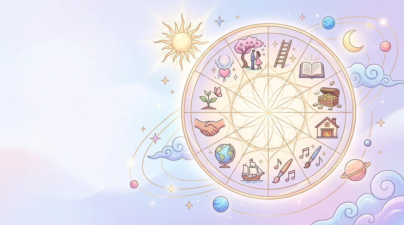 The 12 Houses in Astrology: Meanings and How to Read Them