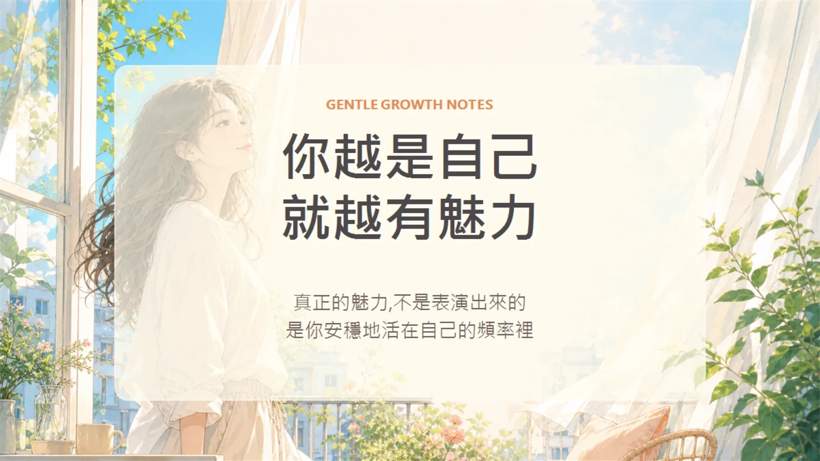 你越是自己,就越有魅力:8個溫柔有力量的成長練習