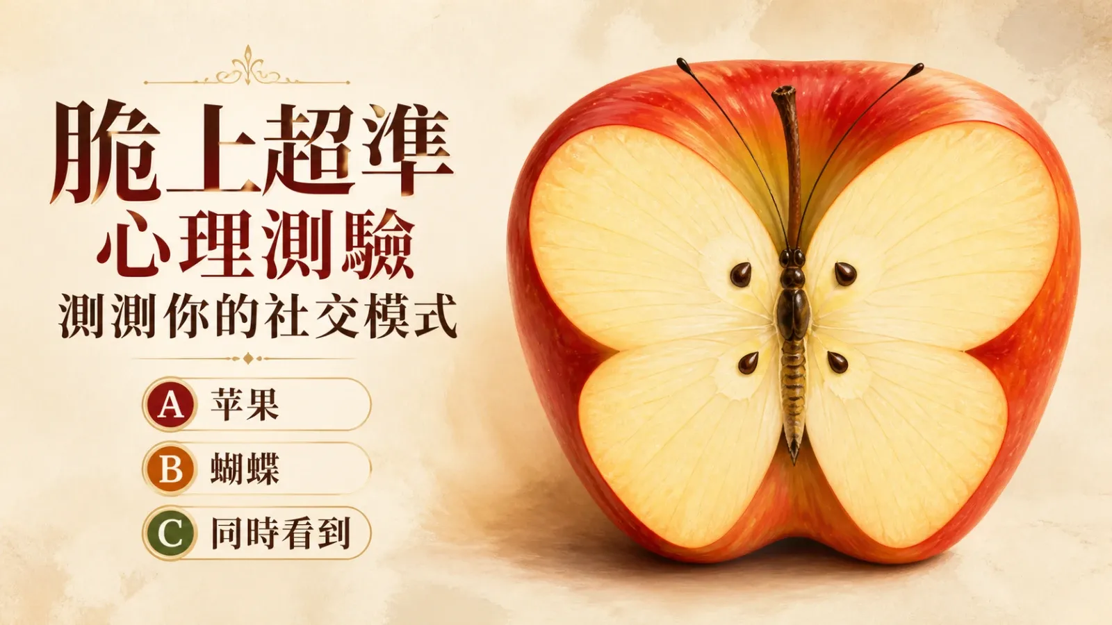 脆上超準心理測驗：測測你的社交模式