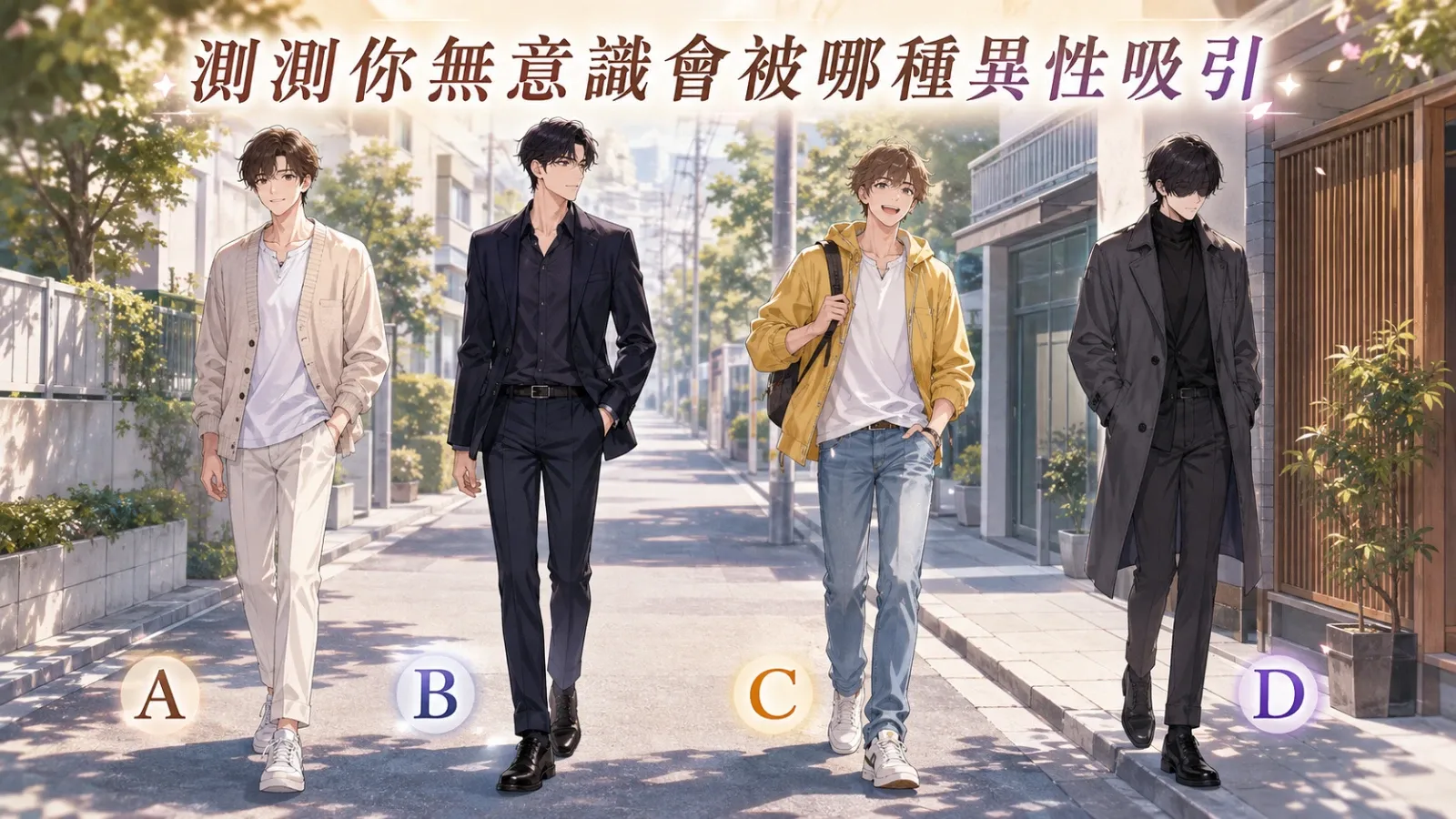 測測你無意識會被哪種異性吸引？揭開你的戀愛心動模式