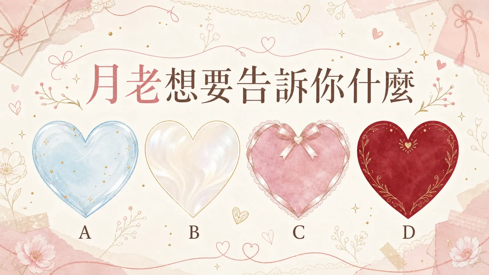 月老想要告訴你什麼？愛情測驗解讀四種感情訊息