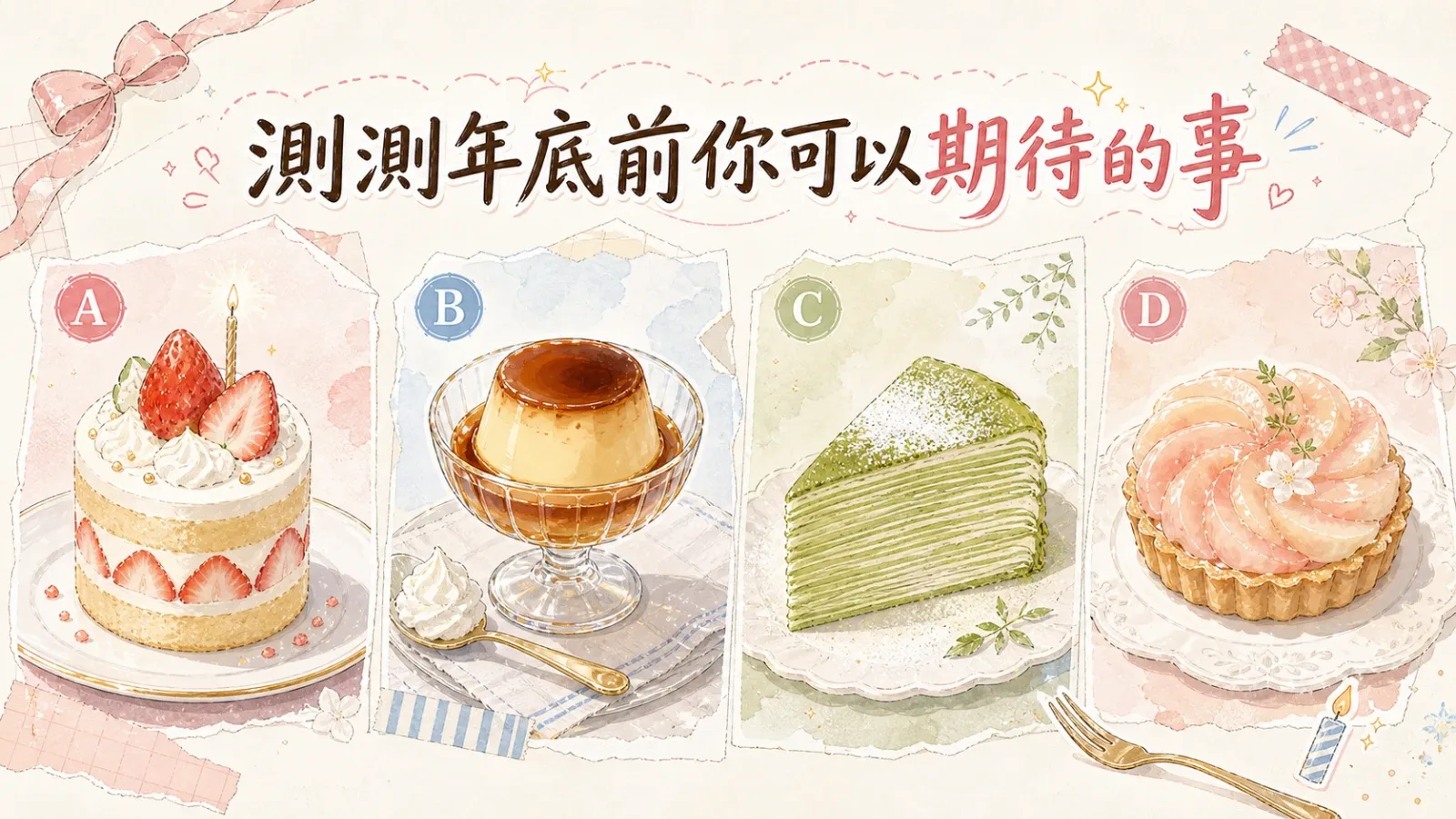 年底前你可以期待的事｜心理測驗精準解析