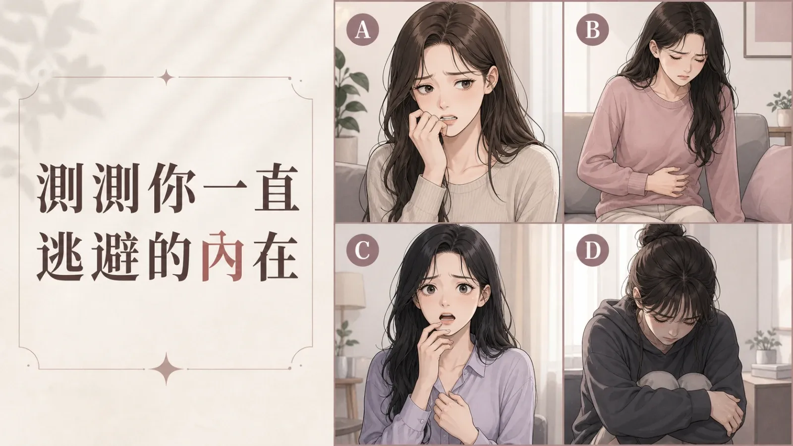 測測你一直逃避的內在：壓力下的真實情緒｜心理測驗